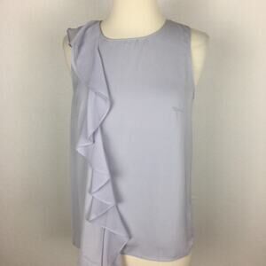 41 Hawthorn Stitch Fix  Lavender Gray NWT Leesh Gray Blouse SM